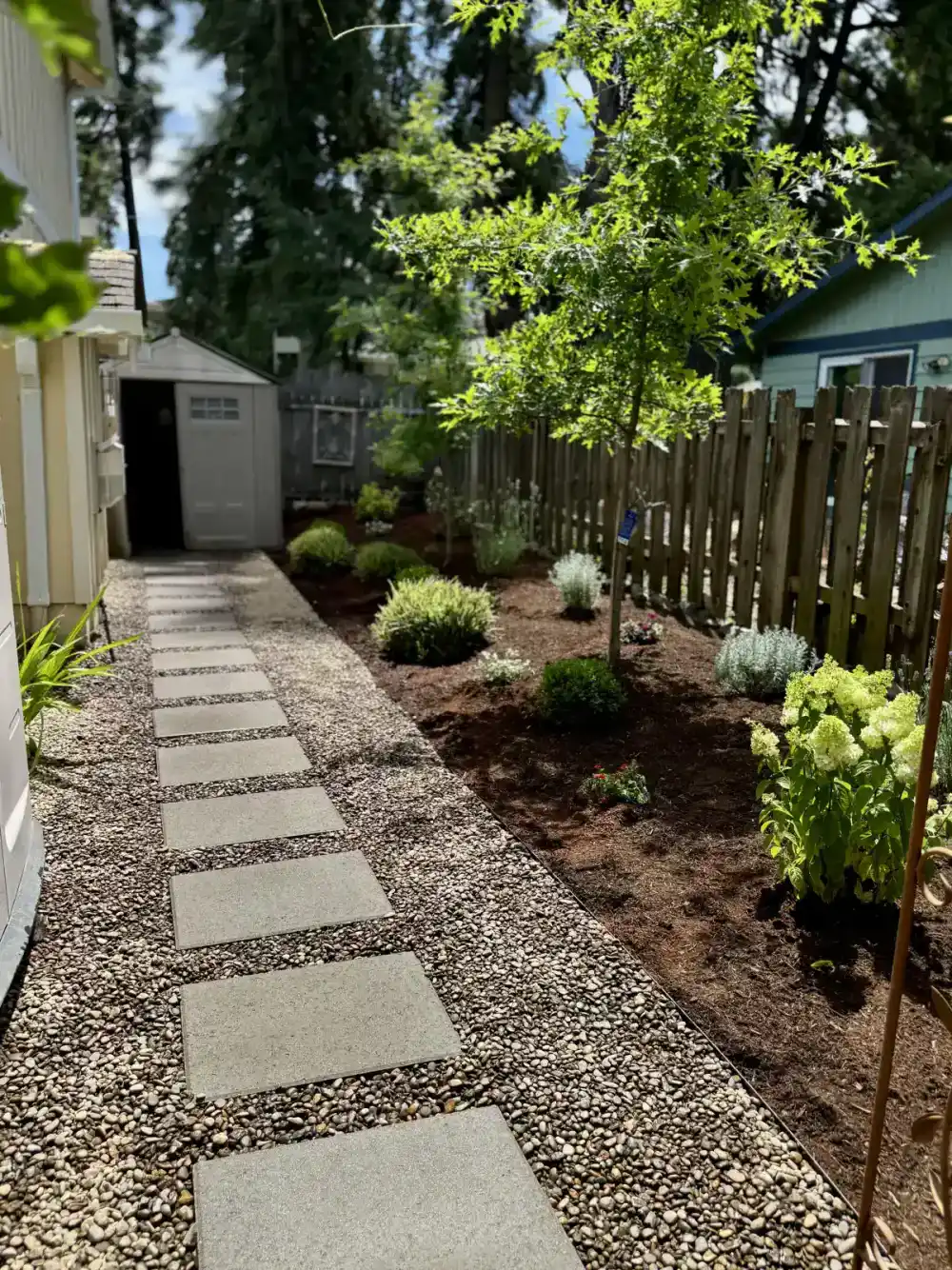 Paver patio installation in Wilsonville Oregon by CreekView Landscape