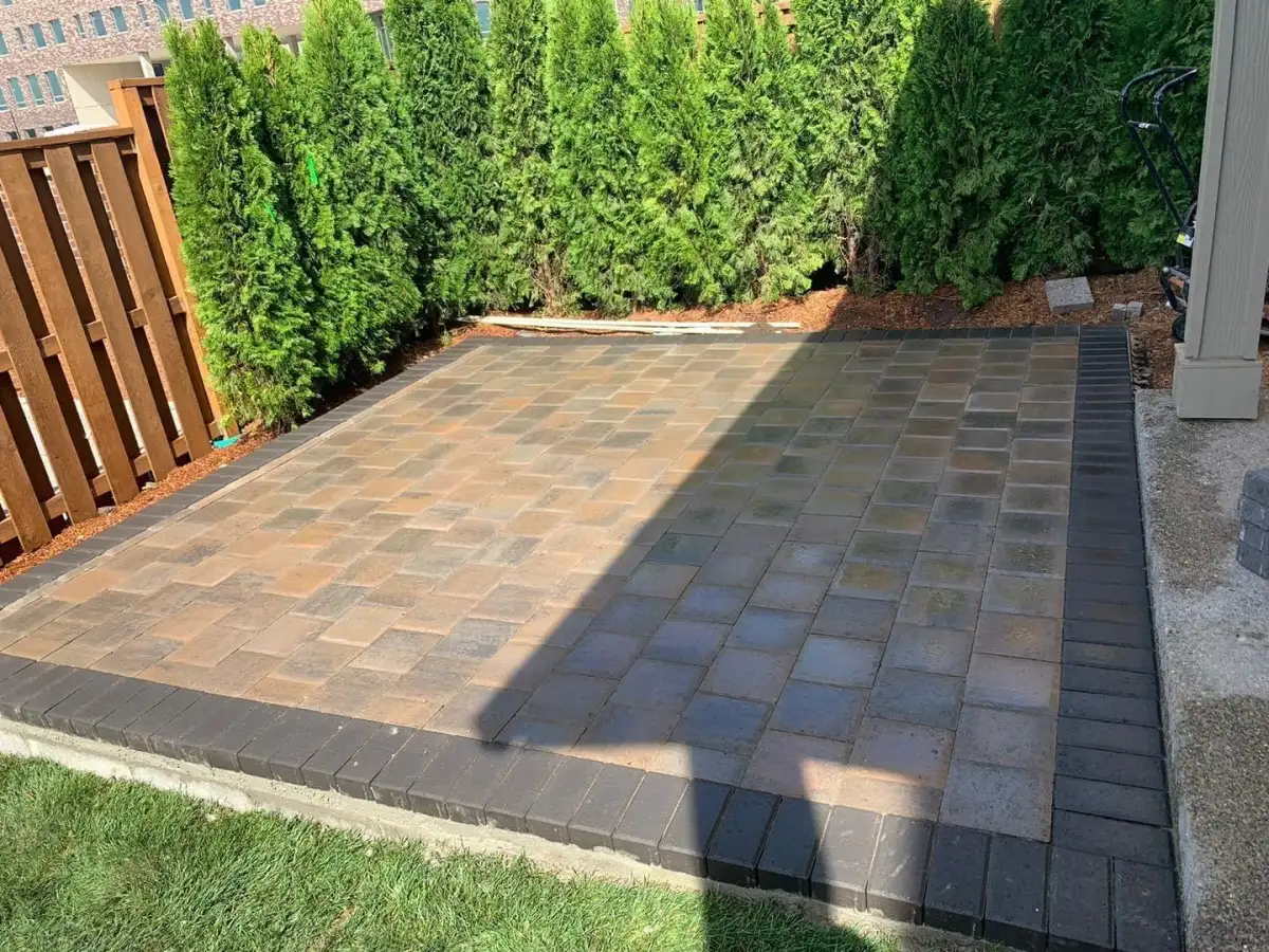 Large paver driveway installation in Happy Valley Oregon