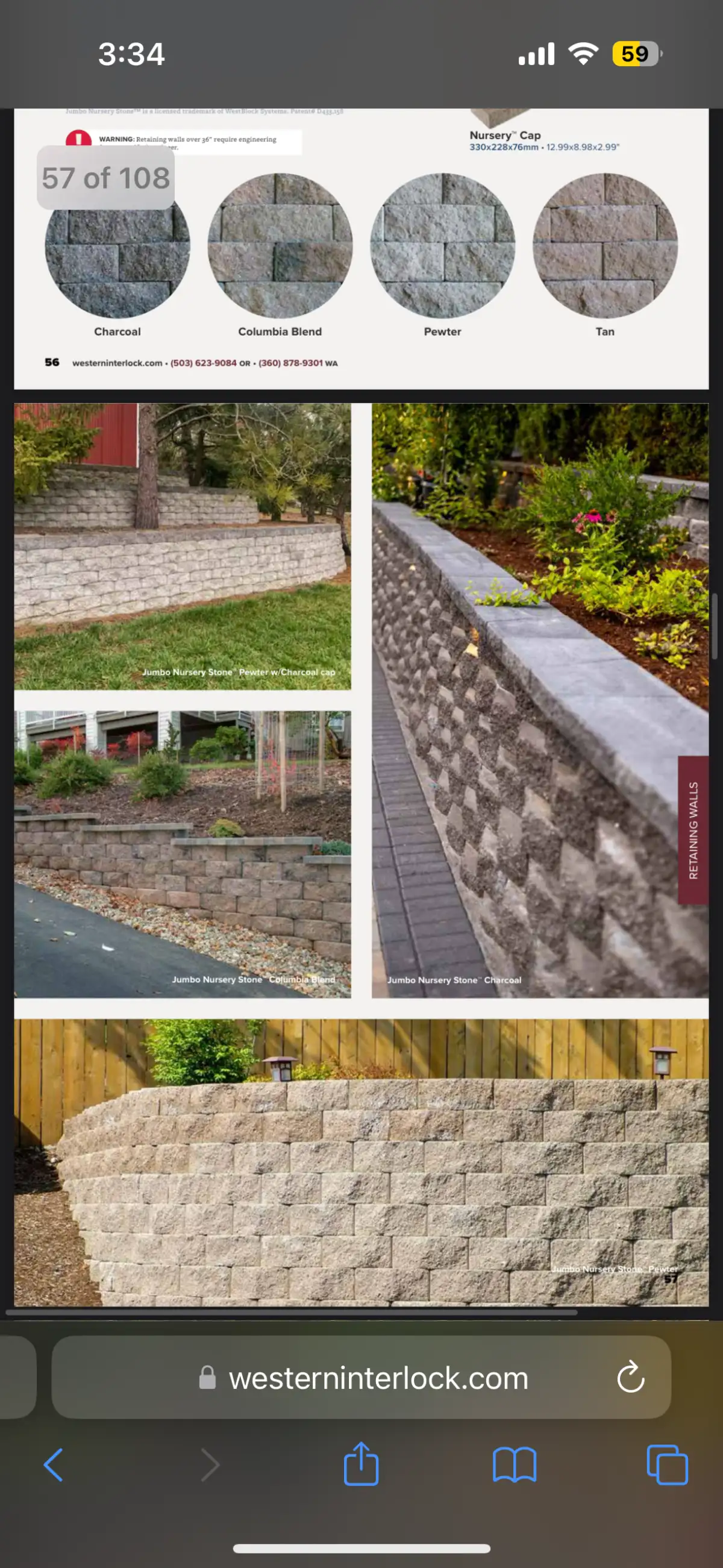 Terraced retaining wall with planting beds in Portland Oregon