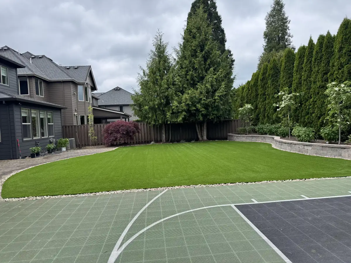 Artificial turf installation in Sherwood Oregon